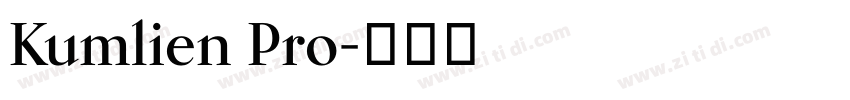Kumlien Pro字体转换